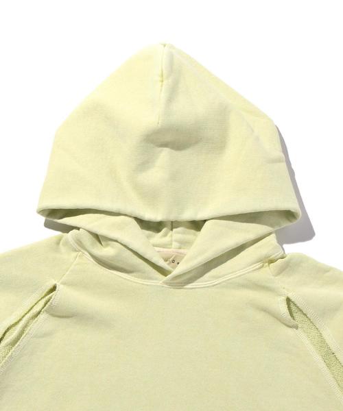 Jieda（ジエダ）の「＜JieDa＞ SHORT HOODIE/パーカー（パーカー・メンズ・ブラック/ライム・FREE）」の9枚目の写真