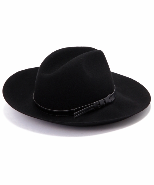 green label relaxing（グリーンレーベルリラクシング）の「GRILLO フェルトツバヒロ ハット（ハット・レディース・ブラック/ブラウン・フリー）」の4枚目の写真