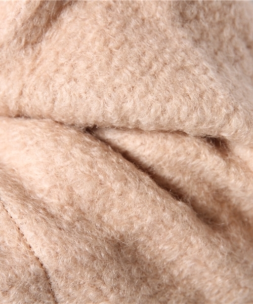 Ray BEAMS（レイビームス）の「◎Ray BEAMS / ブークレ ショールカラー ダウン（ダウンジャケット/コート・レディース・ライトグレー/ベージュ・0/1）」の10枚目の写真