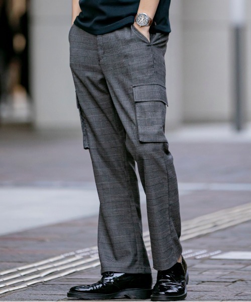 Beno(ビーノ)の「TRストレッチ フレア カーゴパンツ(その他パンツ・メンズ・グレー系その他2/グレー系その他/グレー/ブラック/ネイビー・LL/M/L)」の4枚目の写真