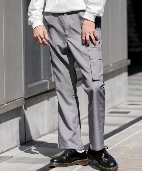 Beno(ビーノ)の「TRストレッチ フレア カーゴパンツ(その他パンツ・メンズ・グレー系その他2/グレー系その他/グレー/ブラック/ネイビー・LL/M/L)」の8枚目の写真