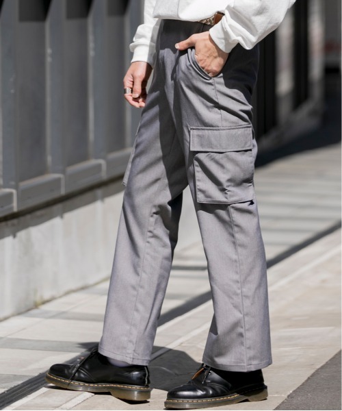 CINEMATIQ ストレッチカーゴパンツ グレー Mサイズ 2025年最新】ストレッチカーゴパンツ cinematiqの人気アイテム