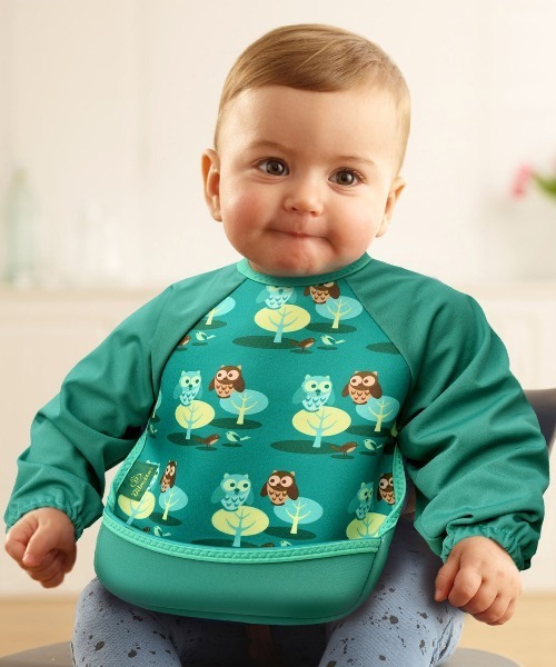 Bibetta（ビベッタ）の「【Bibetta / ビベッタ】 ラグランスリーブ付き ウルトラビブ（マグ/哺乳瓶/お食事グッズ・キッズ・その他1/その他/その他2/その他3・ONE SIZE）」の4枚目の写真