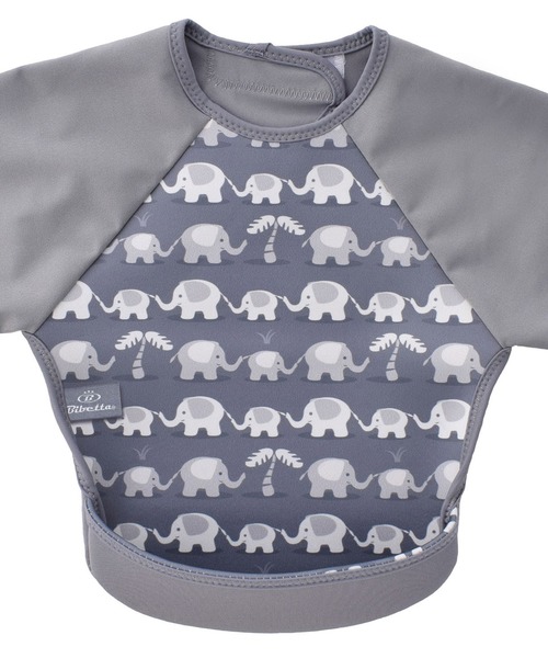 Bibetta（ビベッタ）の「【Bibetta / ビベッタ】 ラグランスリーブ付き ウルトラビブ（マグ/哺乳瓶/お食事グッズ・キッズ・その他1/その他/その他2/その他3・ONE SIZE）」の6枚目の写真