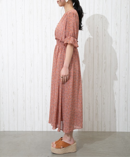 SpRay（スプレイ）の「【WEB限定】くるみボタンドット花柄