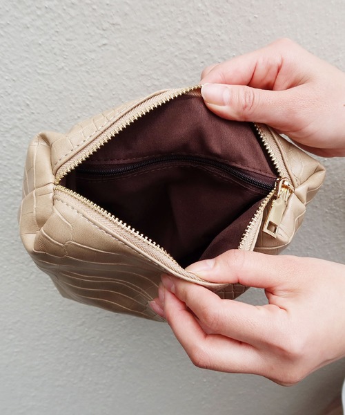 Riberry（リベリー）の「ポーチ付きクリアバック（ハンドバッグ・レディース・キャメル/ベージュ/ブラック/ホワイト・FREE）」の5枚目の写真