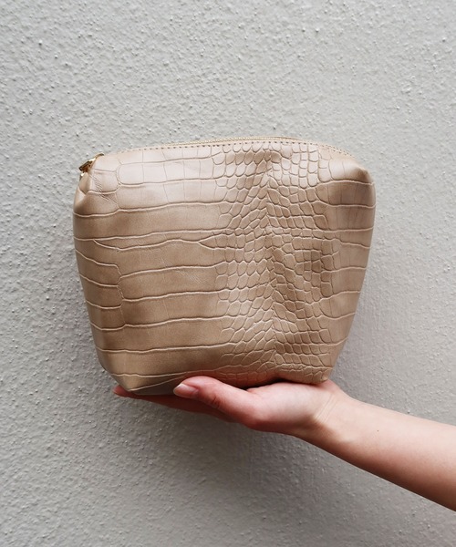 Riberry（リベリー）の「ポーチ付きクリアバック（ハンドバッグ・レディース・キャメル/ベージュ/ブラック/ホワイト・FREE）」の6枚目の写真