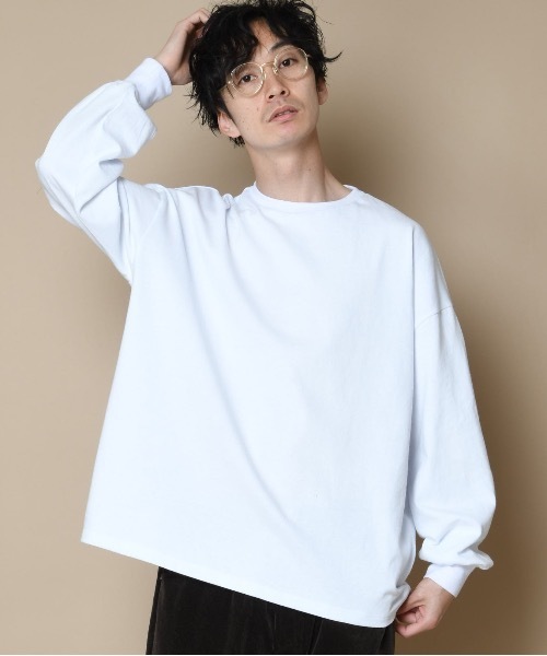 SUPERTHANKS(スーパーサンクス)の「「MORE HASTE LESS SPEED」バックプリントBICロングTシャツ(Tシャツ/カットソー・メンズ・ブラック×イエロー/ベージュ/ホワイト×グリーン/ブラック×ブラック・SMALL/LARGE/MEDIUM)」の8枚目の写真