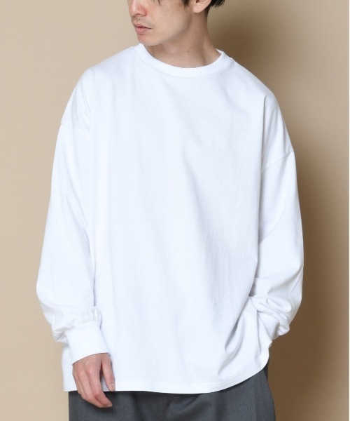 SUPERTHANKS(スーパーサンクス)の「「MORE HASTE LESS SPEED」バックプリントBICロングTシャツ(Tシャツ/カットソー・メンズ・ブラック×イエロー/ベージュ/ホワイト×グリーン/ブラック×ブラック・SMALL/LARGE/MEDIUM)」の11枚目の写真