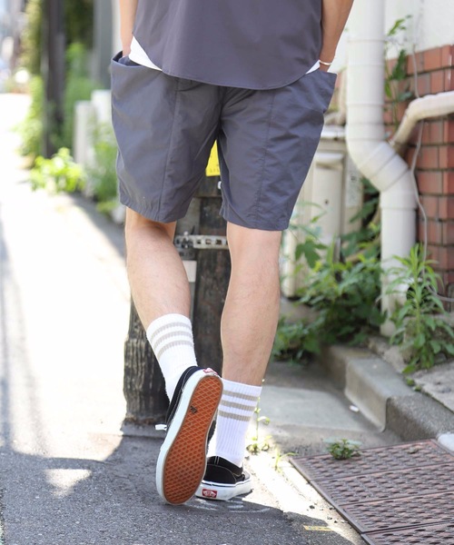 OUTDOOR PRODUCTS(アウトドアプロダクツ)の「【OUTDOOR PRODUCTS】ガーデンポケットショーツ ナイロンショーツ 大容量のサイドポケット(その他パンツ・メンズ・チャコールグレー/ブラック・SMALL/MEDIUM/LARGE/X-LARGE)」の4枚目の写真