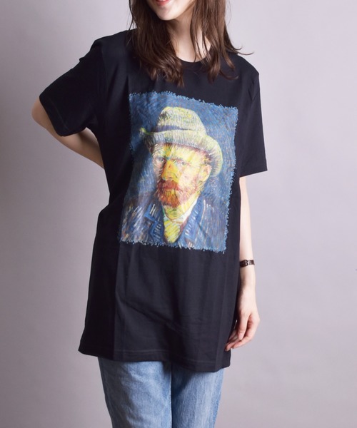 【Vincent van GOGH】SELF PORTRAIT BY VINCENT VAN GOGH TEE (UN)（Tシャツ/カットソー）｜TONE SELECT WEAR（トーンセレクトウェア）