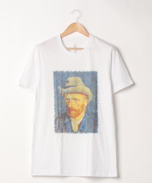 TONE SELECT WEAR（トーンセレクトウェア）の「【Vincent van GOGH】SELF PORTRAIT BY VINCENT VAN GOGH TEE (UN)（Tシャツ/カットソー・レディース・ホワイト/ブラック・MEDIUM/LARGE/X-LARGE）」の8枚目の写真