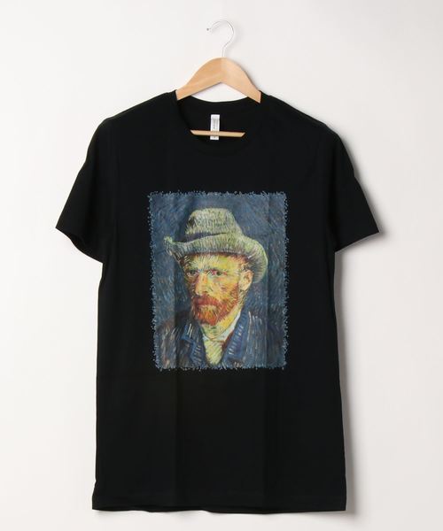 TONE SELECT WEAR（トーンセレクトウェア）の「【Vincent van GOGH】SELF PORTRAIT BY VINCENT VAN GOGH TEE (UN)（Tシャツ/カットソー・レディース・ホワイト/ブラック・MEDIUM/LARGE/X-LARGE）」の9枚目の写真