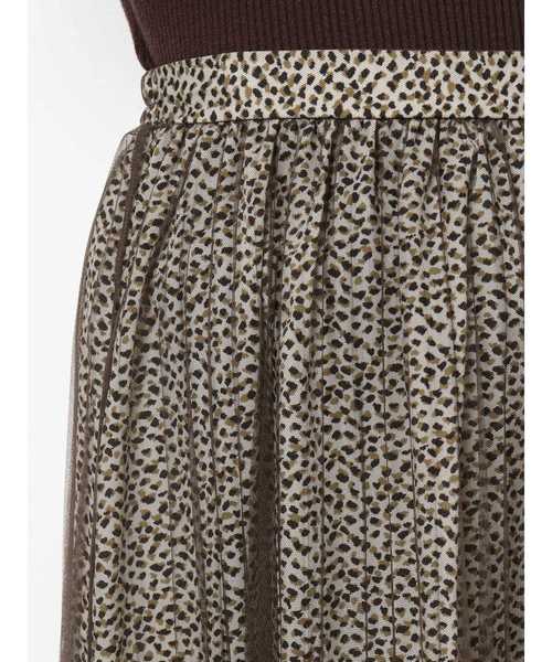 dazzlin（ダズリン）の「レオパードチュールスカート（スカート・レディース・ブラウン/グレー・FREE）」の7枚目の写真