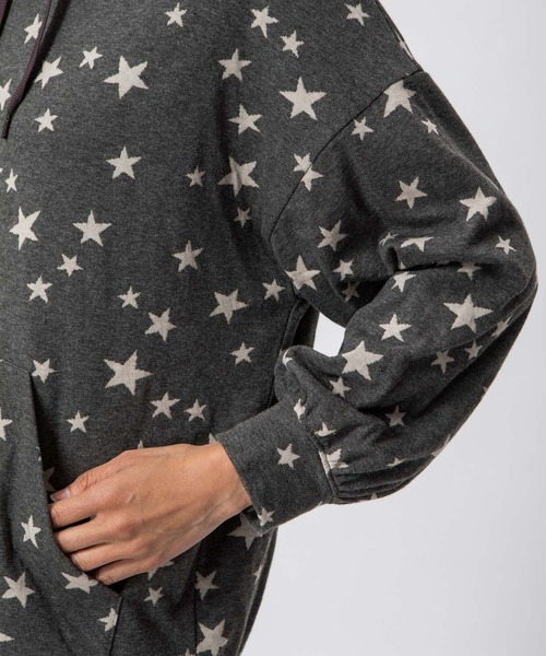 DOUBLE STANDARD CLOTHING(ダブルスタンダードクロージング)の「ふくれジャガードSTARパーカー(パーカー・レディース・ベージュ系その他/ベージュ×ブラック・38/36)」の5枚目の写真