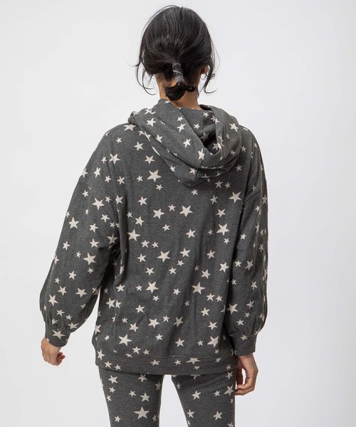 DOUBLE STANDARD CLOTHING(ダブルスタンダードクロージング)の「ふくれジャガードSTARパーカー(パーカー・レディース・ベージュ系その他/ベージュ×ブラック・38/36)」の7枚目の写真