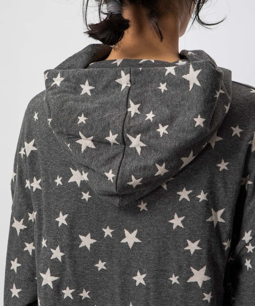 DOUBLE STANDARD CLOTHING(ダブルスタンダードクロージング)の「ふくれジャガードSTARパーカー(パーカー・レディース・ベージュ系その他/ベージュ×ブラック・38/36)」の9枚目の写真