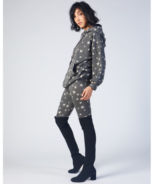 DOUBLE STANDARD CLOTHING(ダブルスタンダードクロージング)の「ふくれジャガードSTARパーカー(パーカー・レディース・ベージュ系その他/ベージュ×ブラック・38/36)」の13枚目の写真