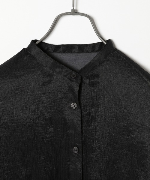 PAGEBOY(ページボーイ)の「シアーヨウリュウバンドカラーシャツ【ニュアンスカラーシャツ】(シャツ/ブラウス・レディース・ブラック/モカ/グレイッシュベージュ/イエロー系その他・FREE)」の22枚目の写真