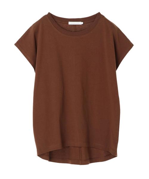 AMERICAN HOLIC(アメリカンホリック)の「フレンチスリーブ裾ラウンドカットプルオーバー *(Tシャツ/カットソー・レディース・アイボリー/ブラック/ブルーグリーン/キャメル・M/L)」の10枚目の写真