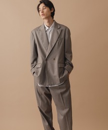 ADAM ET ROPE' | 【Carreman】ダブルブレスト ルーズジャケット(テーラードジャケット)