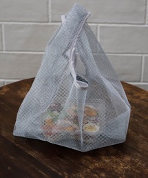 収納ポーチ付きメッシュ生地コンパクトエコバッグ