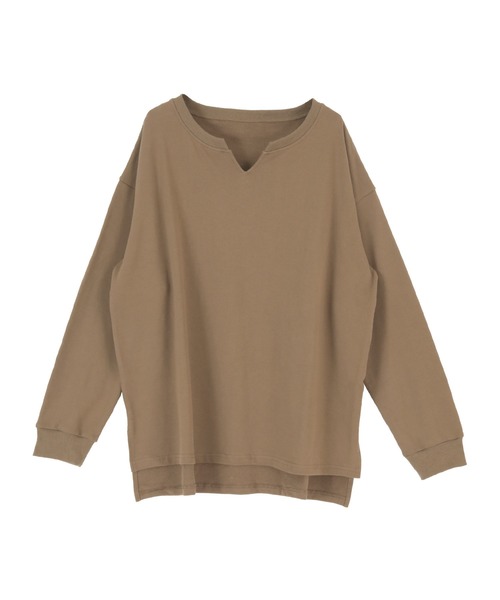 titivate(ティティベイト)の「キーネックカットソープルオーバー(Tシャツ/カットソー・レディース・ブラック/ベージュ/オフホワイト/ライトブラウン/モカ・FREE)」の22枚目の写真