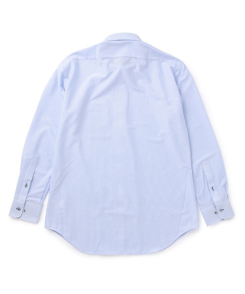 JUNRED（ジュンレッド）の「トリコットニットダイヤ柄ドレスシャツ（シャツ/ブラウス・メンズ・サックスブルー・LL/M/L）」の2枚目の写真