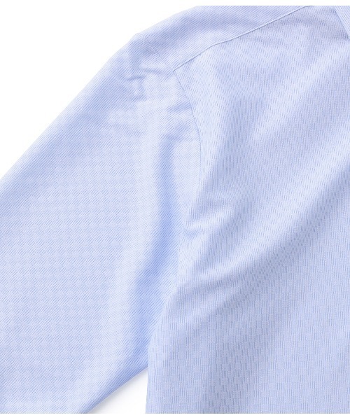 JUNRED（ジュンレッド）の「トリコットニットダイヤ柄ドレスシャツ（シャツ/ブラウス・メンズ・サックスブルー・LL/M/L）」の5枚目の写真