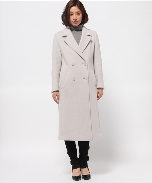 Another Edition（アナザーエディション）の「ウールソフトリバーロングコート/AE WソフトリバーLONG CT◆（その他アウター・レディース・ダークグレー/ベージュ/オフホワイト・SMALL/MEDIUM）」の11枚目の写真