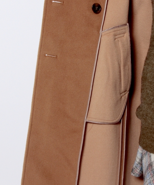 Another Edition（アナザーエディション）の「ウールソフトリバーロングコート/AE WソフトリバーLONG CT◆（その他アウター・レディース・ダークグレー/ベージュ/オフホワイト・SMALL/MEDIUM）」の9枚目の写真