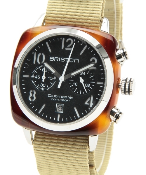 bpr BEAMS（ビーピーアール ビームス ）の「BRISTON / Chronograph Date トータスシェル（アナログ腕時計・メンズ・ホワイト/ブラック・ONE SIZE）」の15枚目の写真