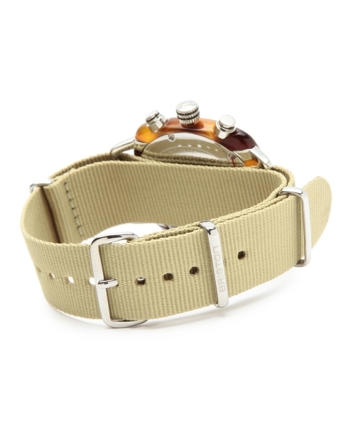 bpr BEAMS（ビーピーアール ビームス ）の「BRISTON / Chronograph Date トータスシェル（アナログ腕時計・メンズ・ホワイト/ブラック・ONE SIZE）」の16枚目の写真