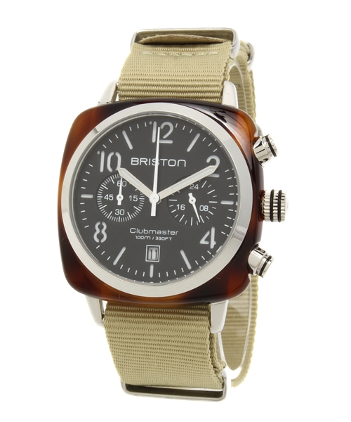 bpr BEAMS（ビーピーアール ビームス ）の「BRISTON / Chronograph Date トータスシェル（アナログ腕時計・メンズ・ホワイト/ブラック・ONE SIZE）」の2枚目の写真