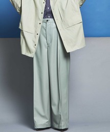 MAISON SPECIAL | 《ユニセックスアイテム》エコレザーワンタックイージーワイドパンツ 【MAISON SPECIAL/メゾンスペシャル】(その他パンツ)