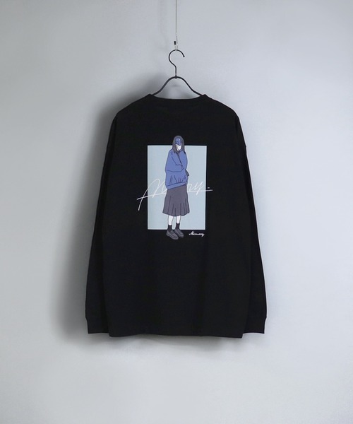 Confirm(コンファーム)の「Confirm / コンファーム モバイル / ハット イラストビッグロンT(Tシャツ/カットソー・メンズ・ホワイト/ブラック/サックスブルー/ブルー/ホワイト系その他/ブルー系その他・M/L)」の4枚目の写真