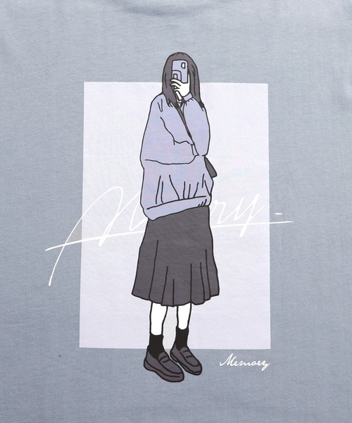 Confirm(コンファーム)の「Confirm / コンファーム モバイル / ハット イラストビッグロンT(Tシャツ/カットソー・メンズ・ホワイト/ブラック/サックスブルー/ブルー/ホワイト系その他/ブルー系その他・M/L)」の18枚目の写真