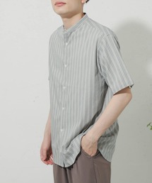 SENSE OF PLACE by URBAN RESEARCH | 【XLサイズ/WEB・一部店舗限定】バンドカラーシャツ(5分袖)(シャツ/ブラウス)