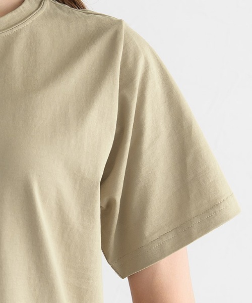 Pierrot(ピエロ)の「大人カジュアル conscientiousシルケットロゴTシャツ 綿100%(Tシャツ/カットソー・レディース・ホワイト×ブラック/ホワイト×ブラウン/ベージュ系その他・M/L)」の7枚目の写真