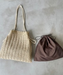 NEUNA | 麻調ショルダーバッグ(トートバッグ)