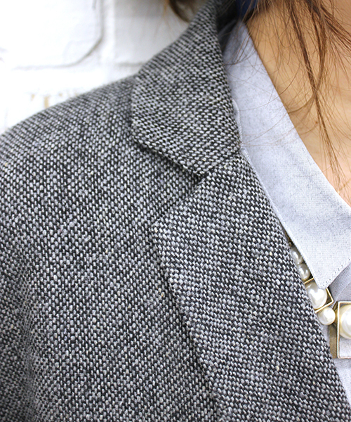 mystic（ミスティック）の「ツイードチェスターコート（チェスターコート・レディース・グレー/チャコールグレー/ブラウン・FREE）」の16枚目の写真