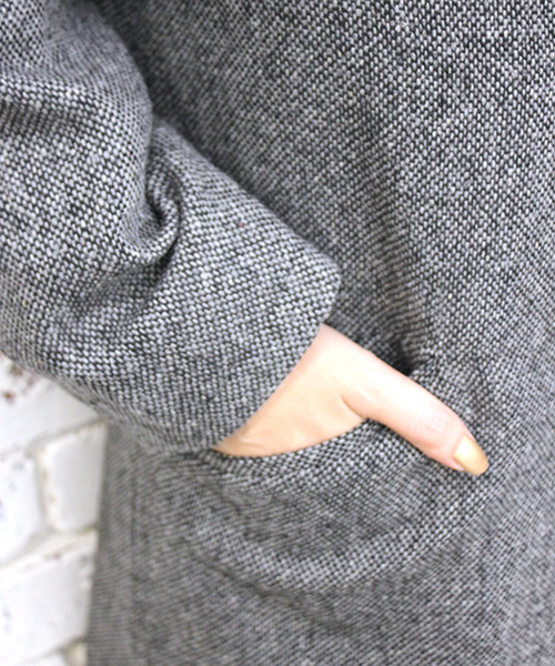 mystic（ミスティック）の「ツイードチェスターコート（チェスターコート・レディース・グレー/チャコールグレー/ブラウン・FREE）」の9枚目の写真