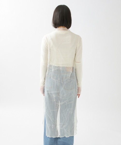 ALAND（エーランド）の「3.3Field Trip／シアーMOCK NECKワンピース 2944754（ワンピース・レディース・ブラック/ナチュラル・FREE）」の11枚目の写真