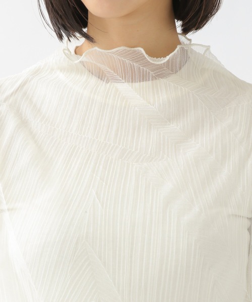 ALAND（エーランド）の「3.3Field Trip／シアーMOCK NECKワンピース 2944754（ワンピース・レディース・ブラック/ナチュラル・FREE）」の9枚目の写真