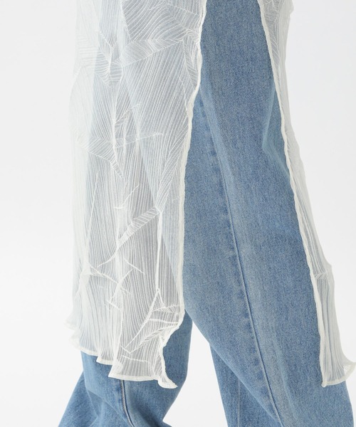 ALAND（エーランド）の「3.3Field Trip／シアーMOCK NECKワンピース 2944754（ワンピース・レディース・ブラック/ナチュラル・FREE）」の12枚目の写真