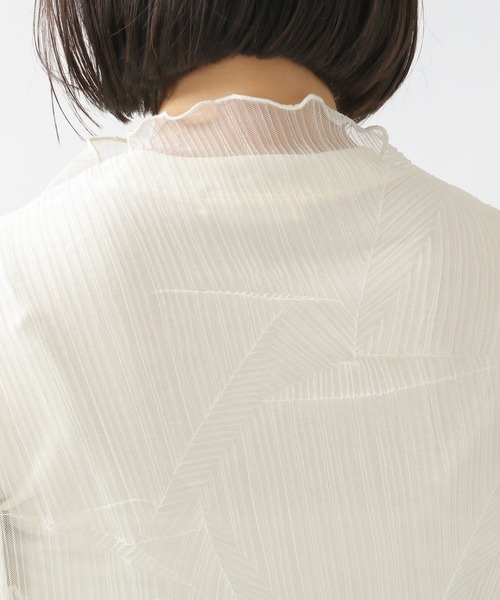 ALAND（エーランド）の「3.3Field Trip／シアーMOCK NECKワンピース 2944754（ワンピース・レディース・ブラック/ナチュラル・FREE）」の8枚目の写真