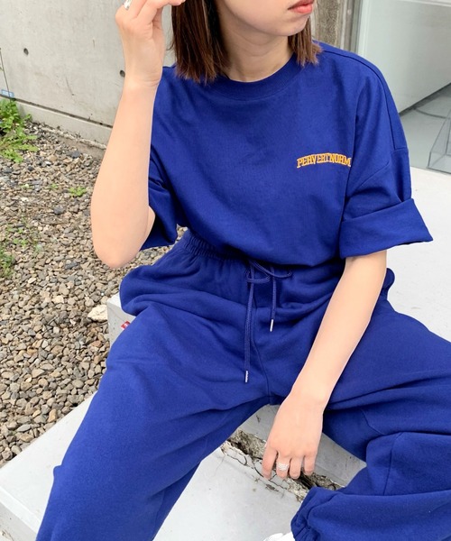 WHO'S WHO gallery(フーズフーギャラリー)の「【KOOKY'N/クーキー】カレッジTEE(Tシャツ/カットソー・メンズ・ホワイト/ライトグレー/ブラック/ネイビー/ブルー/グリーン・FREE)」の6枚目の写真