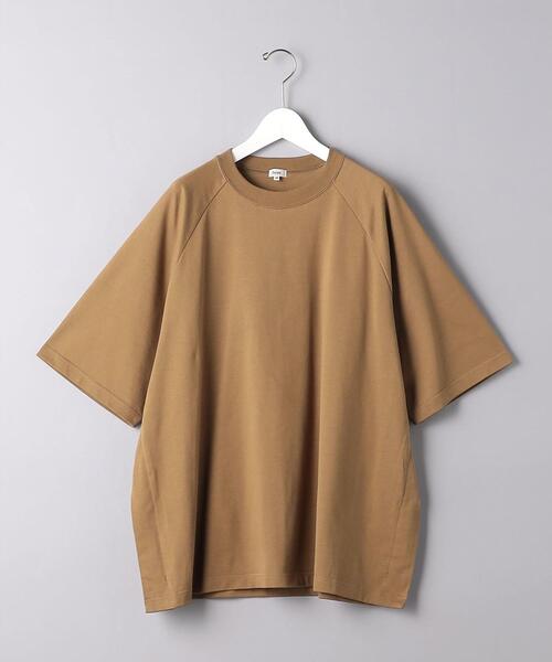 Scye（サイ）の「＜Scye (サイ）＞ ジャージーラグラン Tシャツ（Tシャツ/カットソー・メンズ・ホワイト/ネイビー/ブラウン・40/38/36）」の2枚目の写真