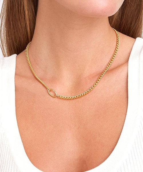 CHAN LUU(チャンルー)の「ゴールド チェーンリンク ネックレス NG-14377(ネックレス・レディース・イエローゴールド・フリー)」の1枚目の写真