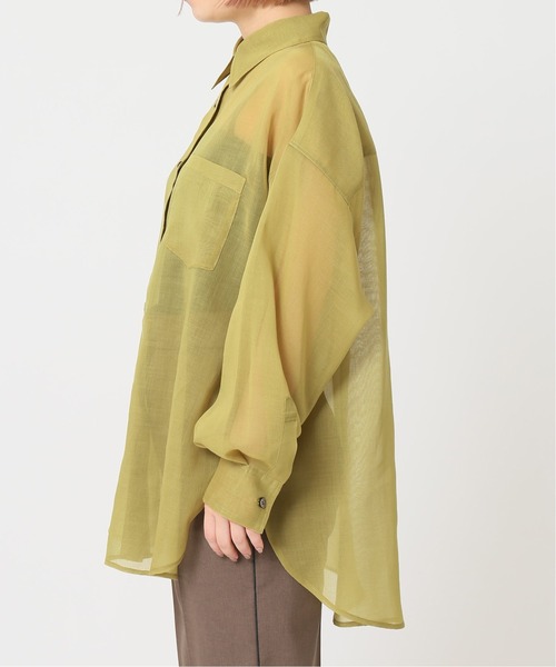 JOINT WORKS（ジョイントワークス）の「J-ソフトオーガンジーシャツ（シャツ/ブラウス・レディース・アイボリー/カーキ/ネイビー/ピンク・FREE）」の17枚目の写真